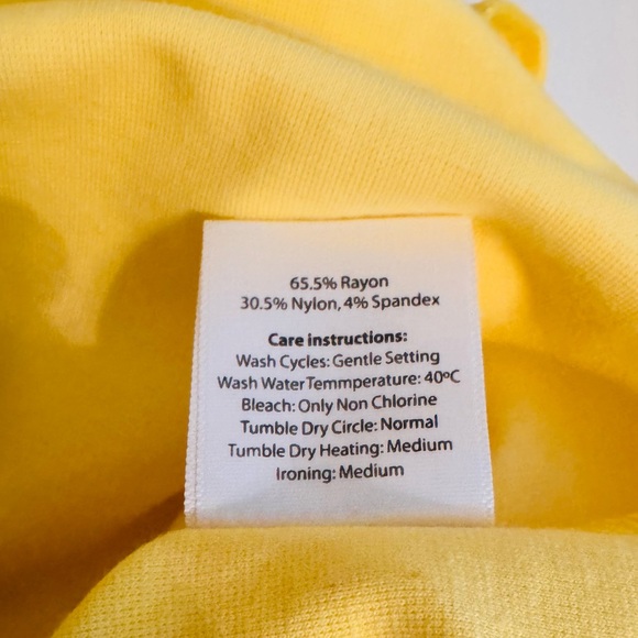 Marycrafts Elegant Form Fitting Yellow Pencil Back Split Dress, Size 10, NWT - Picture 10 of 10